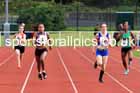 Girls under-13s 200 metres, 2023 Northern Under-13s, Under-15s and Under-17s, Middlesbrough.  Photo: David T. Hewitson/Sports for All Pics